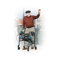 Clever Lite Walker Rollator, Adult, 5" Wheels, Flame Blue - Discount Homecare & Mobility Products