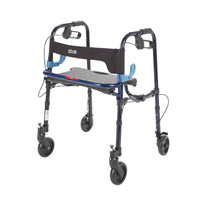 Clever Lite Walker Rollator, Junior, 5" Wheels, Flame Blue - Discount Homecare & Mobility Products