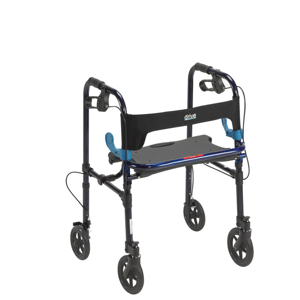 Clever Lite Walker Rollator, Adult, 8" Wheels, Flame Blue - Discount Homecare & Mobility Products