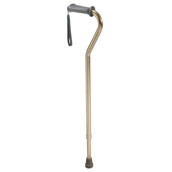 Rehab Ortho K Grip Offset Handle Cane with Wrist Strap - Discount Homecare & Mobility Products