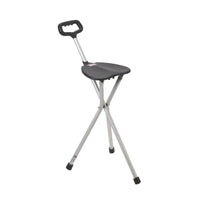 Folding Lightweight Cane Seat, Silver - Discount Homecare & Mobility Products