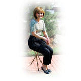 Folding Lightweight Cane Seat, Silver - Discount Homecare & Mobility Products