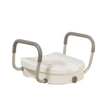 Raised Toilet Seat with Removable Padded Arms, Standard Seat - Discount Homecare & Mobility Products