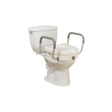 Raised Toilet Seat with Removable Padded Arms, Standard Seat - Discount Homecare & Mobility Products