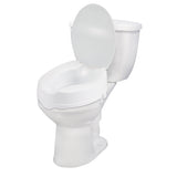 Raised Toilet Seat with Lock and Lid, Standard Seat, 4" - Discount Homecare & Mobility Products