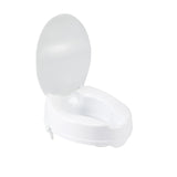 Raised Toilet Seat with Lock and Lid, Standard Seat, 4" - Discount Homecare & Mobility Products