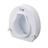 Raised Toilet Seat with Lock and Lid, Standard Seat, 6" - Discount Homecare & Mobility Products