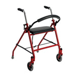 Two Wheeled Walker with Seat, Red - Discount Homecare & Mobility Products