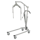 Hydraulic Patient Lift with Six Point Cradle, 5" Casters, Chrome - Discount Homecare & Mobility Products