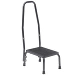 Footstool with Non Skid Rubber Platform and Handrail - Discount Homecare & Mobility Products