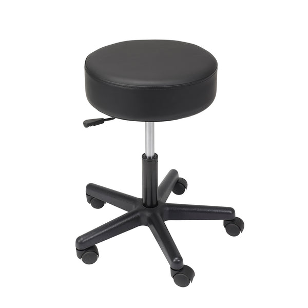 Padded Seat Revolving Pneumatic Adjustable Height Stool, Plastic Base - Discount Homecare & Mobility Products