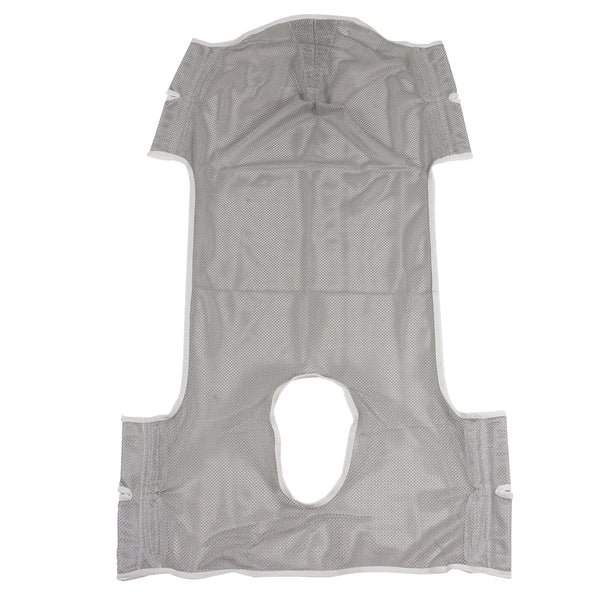 Patient Lift Commode Sling with Head Support, Dacron - Discount Homecare & Mobility Products