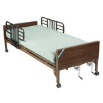 Multi Height Manual Hospital Bed with Half Rails and Therapeutic Support Mattress - Discount Homecare & Mobility Products