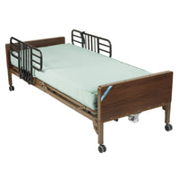 Semi Electric Hospital Bed with Half Rails and Therapeutic Support Mattress - Discount Homecare & Mobility Products