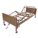 Semi Electric Hospital Bed with Full Rails and Innerspring Mattress - Discount Homecare & Mobility Products
