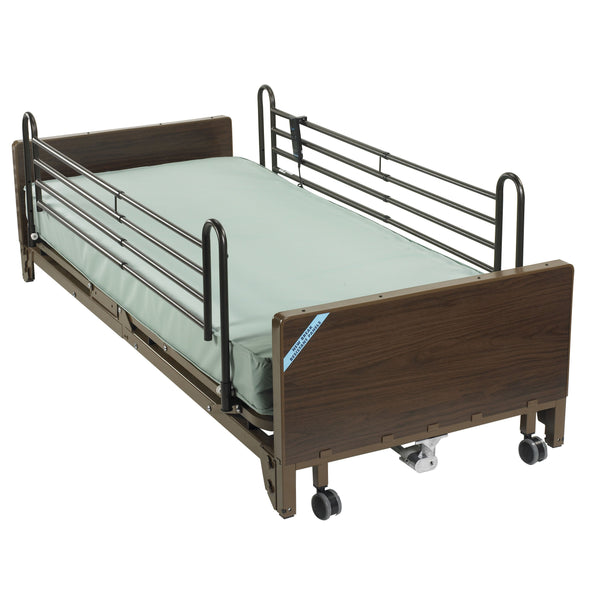 Delta Ultra Light Full Electric Low Hospital Bed with Full Rails and Foam Mattress - Discount Homecare & Mobility Products