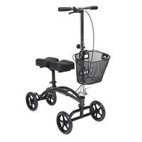 Dual Pad Steerable Knee Walker Knee Scooter with Basket, Alternative to Crutches - Discount Homecare & Mobility Products