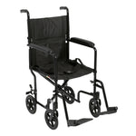 Lightweight Transport Wheelchair, 17" Seat, Black - Discount Homecare & Mobility Products