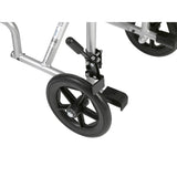 Lightweight Transport Wheelchair, 19" Seat, Silver - Discount Homecare & Mobility Products