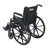 Blue Streak Wheelchair with Flip Back Desk Arms, Swing Away Footrests, 16" Seat - Discount Homecare & Mobility Products