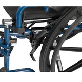 Blue Streak Wheelchair with Flip Back Desk Arms, Swing Away Footrests, 16" Seat - Discount Homecare & Mobility Products