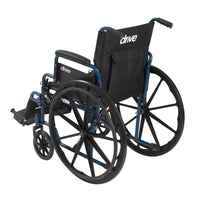 Blue Streak Wheelchair with Flip Back Desk Arms, Swing Away Footrests, 18" Seat - Discount Homecare & Mobility Products