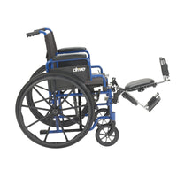 Blue Streak Wheelchair with Flip Back Desk Arms, Elevating Leg Rests, 20" Seat - Discount Homecare & Mobility Products