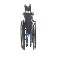 Blue Streak Wheelchair with Flip Back Desk Arms, Elevating Leg Rests, 20" Seat - Discount Homecare & Mobility Products