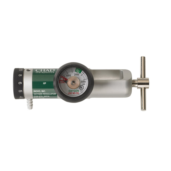 Chad CGA 870 Brass Core Oxygen Regulator, 0-15 LPM - Discount Homecare & Mobility Products