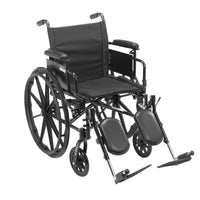 Cruiser X4 Lightweight Dual Axle Wheelchair with Adjustable Detachable Arms, Desk Arms, Elevating Leg Rests, 16" Seat - Discount Homecare & Mobility Products