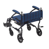 Fly Lite Ultra Lightweight Transport Wheelchair, Blue - Discount Homecare & Mobility Products
