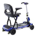 ZooMe Flex Ultra Compact Folding Travel 4 Wheel Scooter, Blue - Discount Homecare & Mobility Products