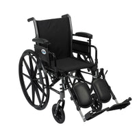 Cruiser III Light Weight Wheelchair with Flip Back Removable Arms, Adjustable Height Desk Arms, Elevating Leg Rests, 16" - Discount Homecare & Mobility Products