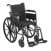 Cruiser III Light Weight Wheelchair with Flip Back Removable Arms, Full Arms, Swing away Footrests, 16" Seat - Discount Homecare & Mobility Products