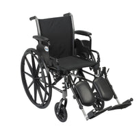 Cruiser III Light Weight Wheelchair with Flip Back Removable Arms, Desk Arms, Elevating Leg Rests, 20" Seat - Discount Homecare & Mobility Products