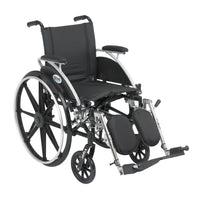 Viper Wheelchair with Flip Back Removable Arms, Desk Arms, Elevating Leg Rests, 12" Seat - Discount Homecare & Mobility Products