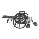 Viper Plus Light Weight Reclining Wheelchair with Elevating Leg Rests and Flip Back Detachable Arms, 12" Seat - Discount Homecare & Mobility Products