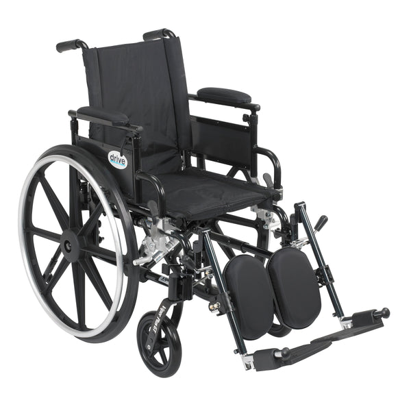 Viper Plus GT Wheelchair with Flip Back Removable Adjustable Desk Arms, Elevating Leg Rests, 20" Seat - Discount Homecare & Mobility Products