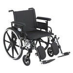 Viper Plus GT Wheelchair with Flip Back Removable Adjustable Full Arms, Elevating Leg Rests, 22" Seat - Discount Homecare & Mobility Products