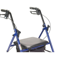 Rollator Rolling Walker with 6" Wheels, Blue - Discount Homecare & Mobility Products