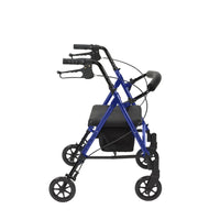Adjustable Height Rollator Rolling Walker with 6" Wheels, Blue - Discount Homecare & Mobility Products