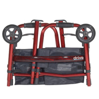 Portable Folding Travel Walker with 5" Wheels and Fold up Legs - Discount Homecare & Mobility Products