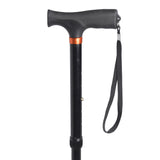 Soft Handle Folding Cane, Black - Discount Homecare & Mobility Products