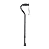 Foam Grip Offset Handle Walking Cane, Black - Discount Homecare & Mobility Products