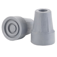 Forearm Crutch Tip 5/8", Gray, Pair, Retail Box - Discount Homecare & Mobility Products