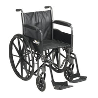 Silver Sport 2 Wheelchair, Detachable Full Arms, Swing away Footrests, 16" Seat - Discount Homecare & Mobility Products