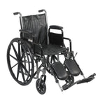 Silver Sport 2 Wheelchair, Detachable Desk Arms, Elevating Leg Rests, 18" Seat - Discount Homecare & Mobility Products