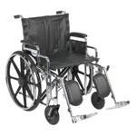 Sentra Extra Heavy Duty Wheelchair, Detachable Desk Arms, Elevating Leg Rests, 22" Seat - Discount Homecare & Mobility Products