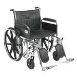 Sentra EC Heavy Duty Wheelchair, Detachable Full Arms, Elevating Leg Rests, 22" Seat - Discount Homecare & Mobility Products