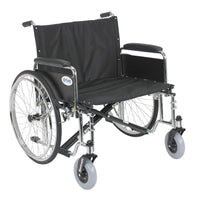 Sentra EC Heavy Duty Extra Wide Wheelchair, Detachable Full Arms, 26" Seat - Discount Homecare & Mobility Products